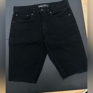 RSQ London Skinny Chino Black Shorts